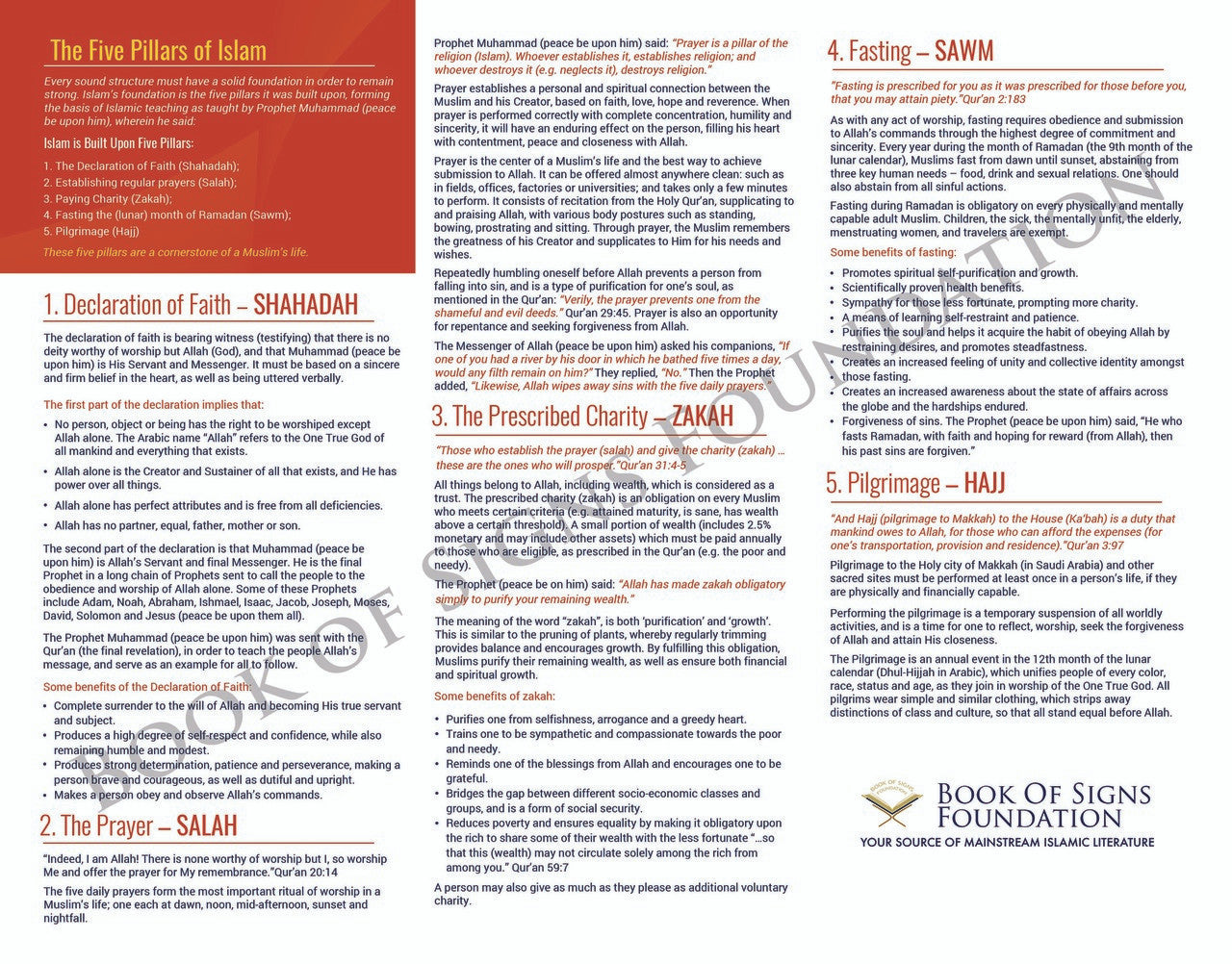 The 5 Pillars of Islam