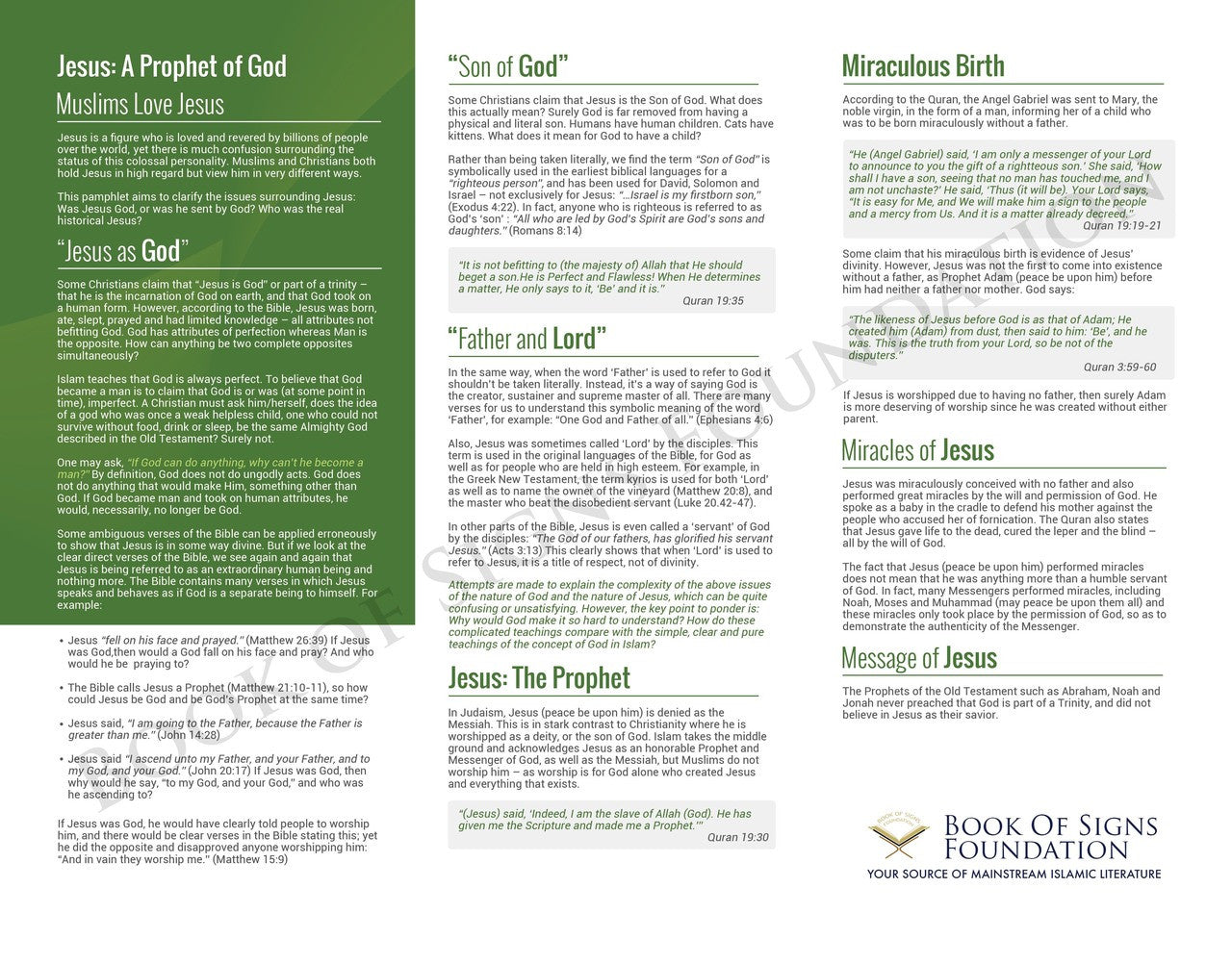 Jesus: A Prophet of God