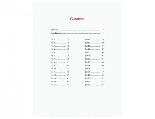 The Majestic Quran - A Summary of the 30 Chapters