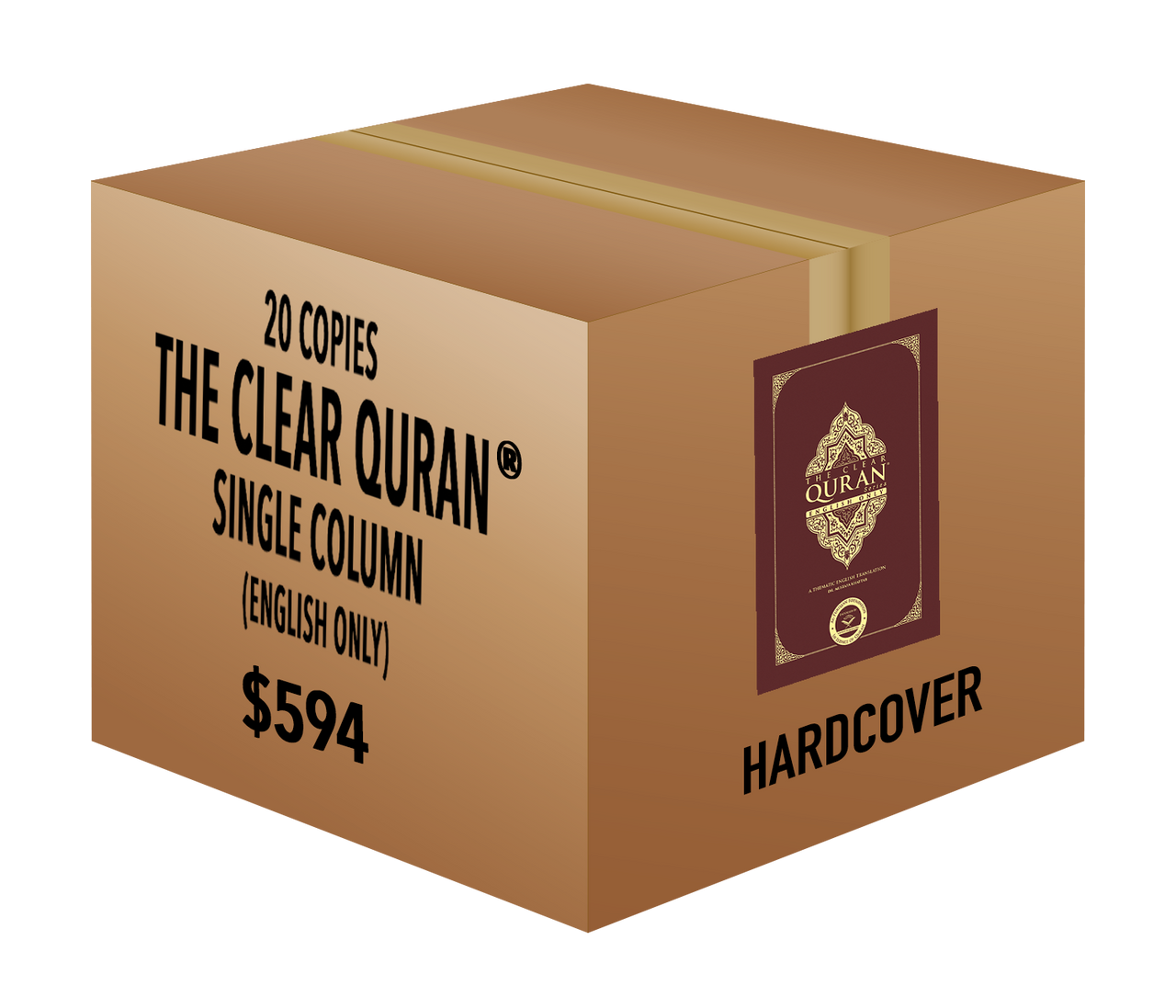 The Clear Quran® Series – English Only - Single Column | Hardcover, 20 Copies Bulk