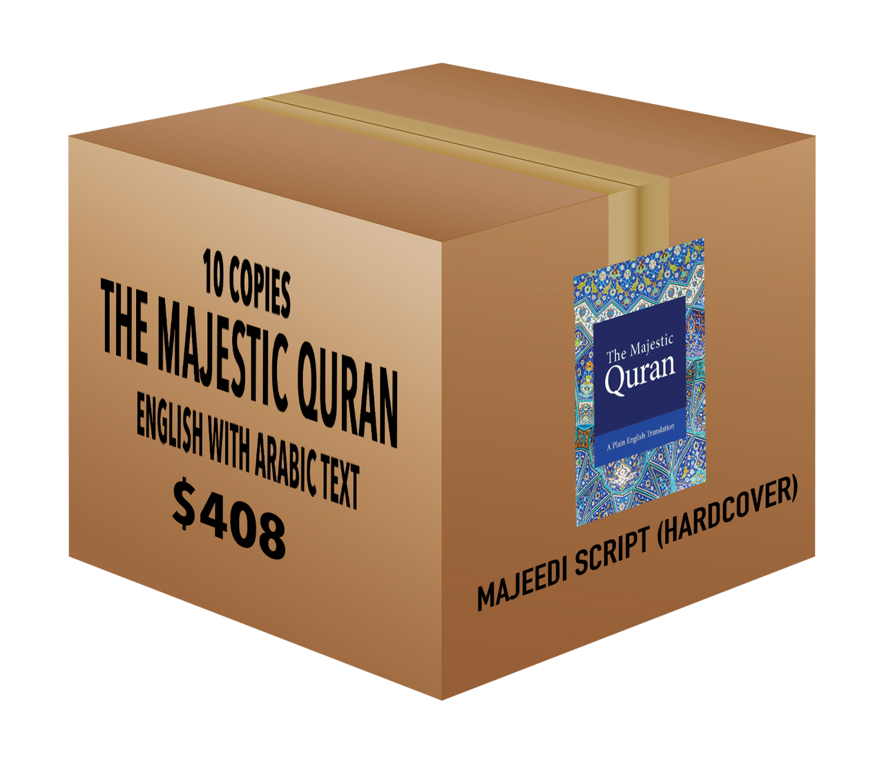 The Majestic Quran Majeedi Script with English Translation - 10 Copies