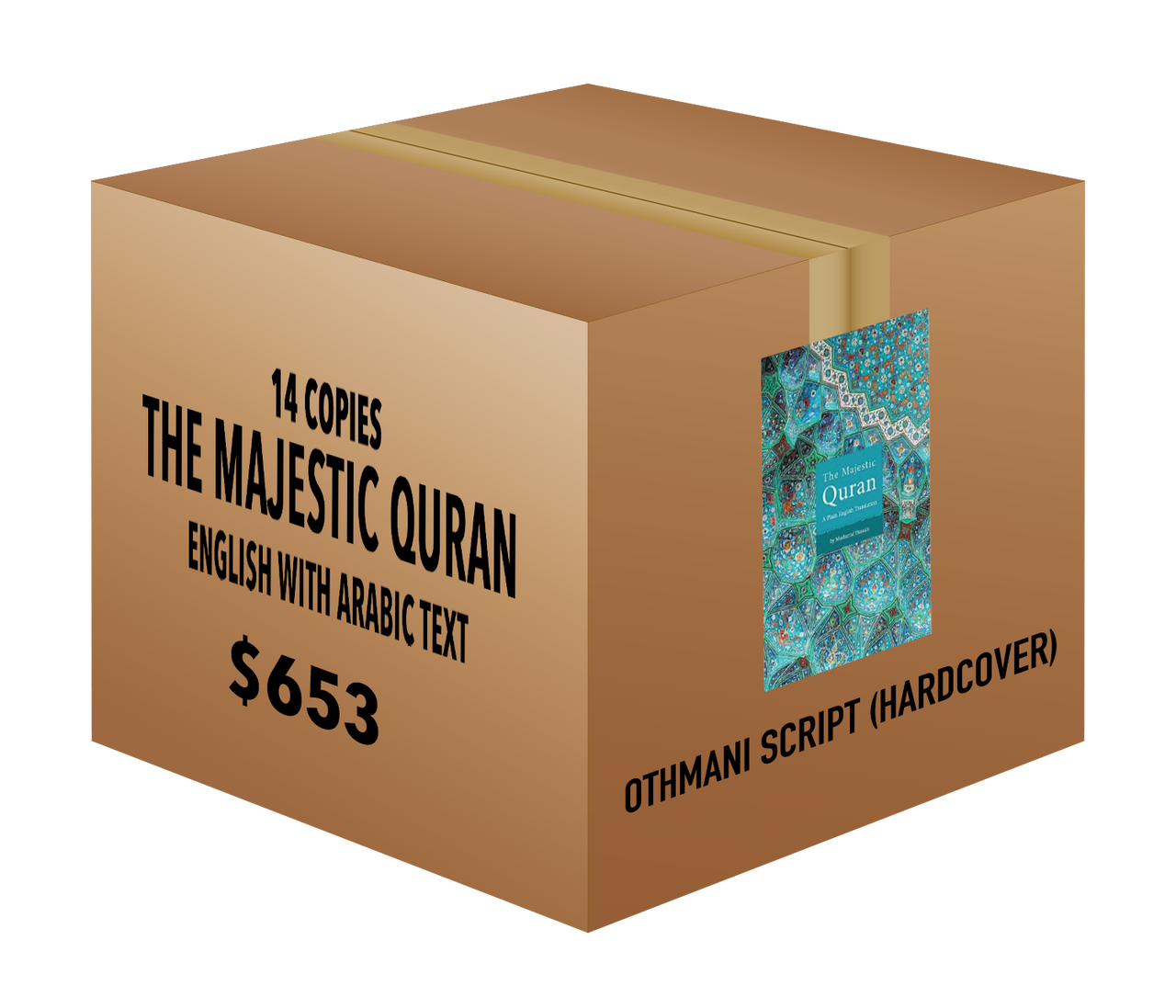 The Majestic Quran - Othmani Script with English Translation - 24 Copies